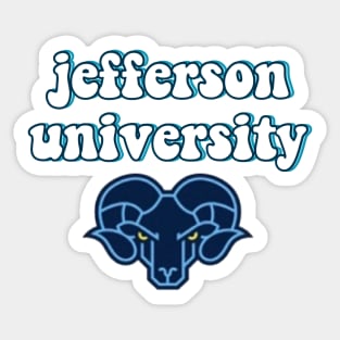 jefferson university Sticker